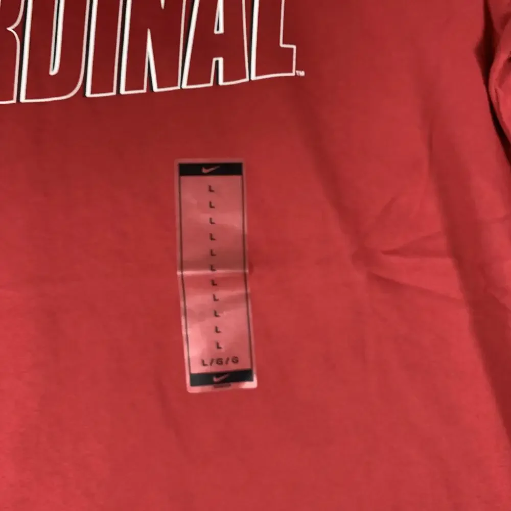 Stanford Cardinal Shirt Womens Large Red NCAA Football Nike Dri Fit Tee